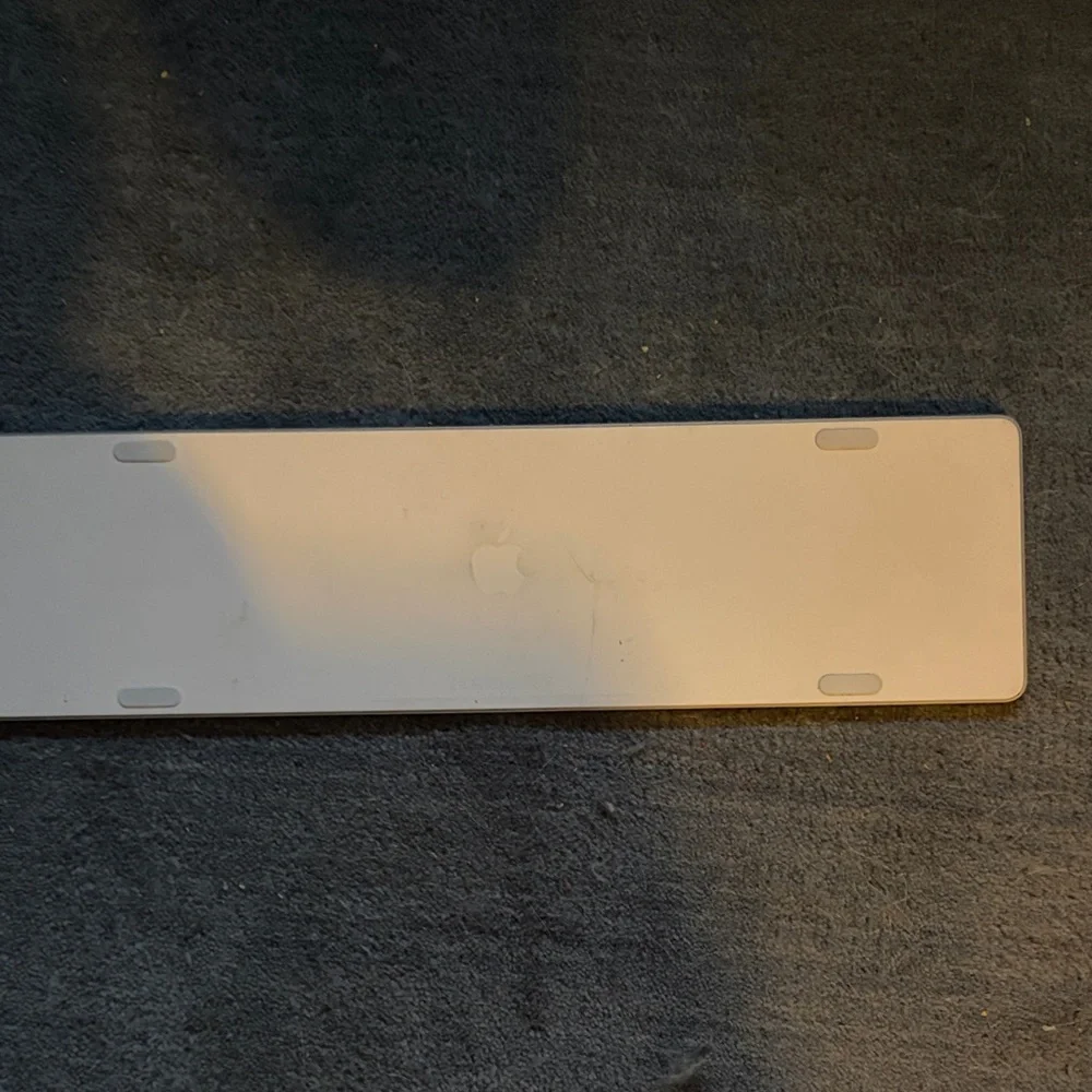 Apple Silver and White Keyboard